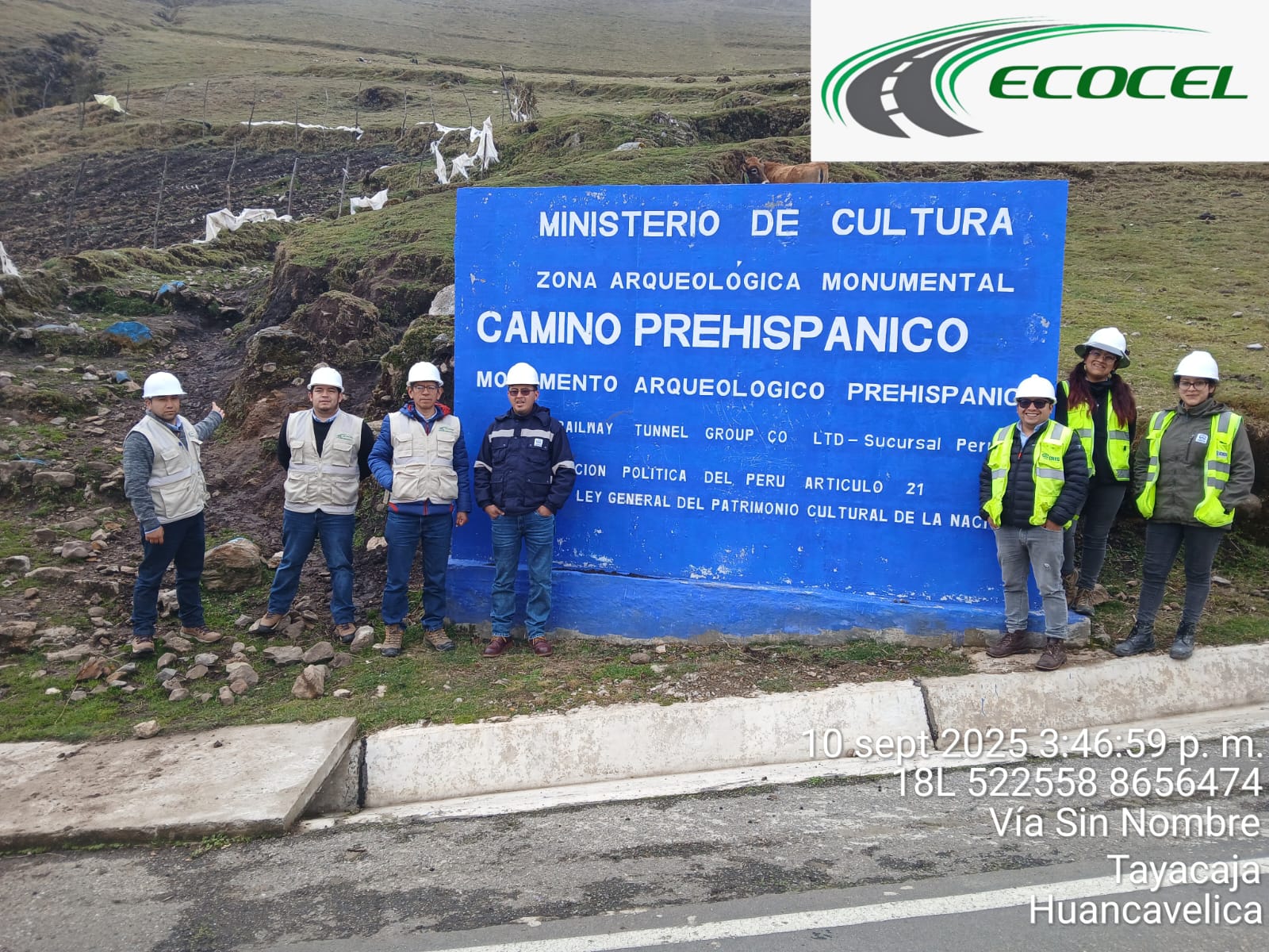Equipo Ecocel en campo